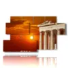 cuadro con fotos de atenas grecia al atardecer - version: 7 pannelli 157x90cm