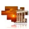 painting with photos of athens greece at sunset - version: 8 pannelli 178x111cm