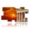 quadro con foto di atene grecia al tramonto - version: 10 pannelli 186x105cm
