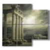 photos athens greece painting temple of apollo - version: 4 pannelli 91x85cm