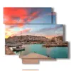 painting of athens sea photos - version: 6 pannelli 113x99cm