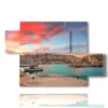 painting of athens sea photos - version: 5 pannelli 128x85cm