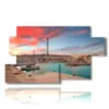 painting of athens sea photos - version: 7 pannelli 157x90cm