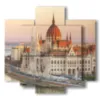 photos of budapest parliament painting center - version: 5 pannelli 89x85cm