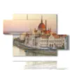 fotos von budapest bild mitte des parlaments - version: 5 pannelli 128x85cm