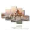 photos of budapest parliament painting center - version: 6 pannelli 146x94cm