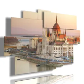 Foto del centro de Budapest, vista del Parlamento.