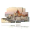 photos of budapest parliament painting center - version: 9 pannelli 173x103cm