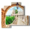 foto budapest citta quadro old fisherman bastion - version: 4 pannelli 83x78cm