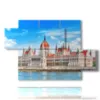 important paintings budapest the parliament - version: 5 pannelli 128x85cm
