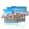 wichtige bilder budapest das parlament - version: 9 pannelli 171x108cm