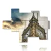 tableau big ben londres - version: 8 pannelli 171x126cm