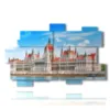 wichtige bilder budapest das parlament - version: 11 pannelli 182x115cm