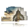 painting big ben london - version: 9 pannelli 173x103cm