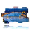 painting with photos of budapest in the evening - version: 11 pannelli 182x115cm