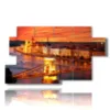 quadro con foto di budapest citta illuminata al tramonto - version: 7 pannelli 157x90cm