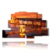 painting with photos of budapest city illuminated at sunset - version: 9 pannelli 173x103cm
