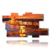 bild mit fotos von budapest bei sonnenuntergang beleuchtet - version: 10 pannelli 191x106cm