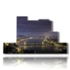budapest painting panoramic photos at night - version: 7 pannelli 171x101cm