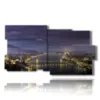 budapest tableau panoramique photos de nuit - version: 10 pannelli 183x100cm