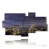 budapest panoramafotos bild bei nacht - version: 8 pannelli 184x100cm