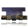 foto panoramiche di budapest quadro di notte - version: 8 pannelli 186x97cm