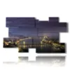 budapest painting panoramic photos at night - version: 10 pannelli 186x105cm
