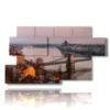 quadro con foto ponte delle catene budapest - version: 7 pannelli 157x90cm