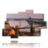 tableau avec photos pont des chaines de budapest - version: 10 pannelli 173x114cm