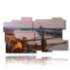 quadro con foto ponte delle catene budapest - version: 11 pannelli 184x104cm