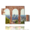 painting budapest visual - version: 5 pannelli 128x85cm