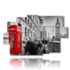 painting with photo london red cabin - version: 9 pannelli 171x108cm