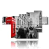 photomaton londres tableau rouge - version: 7 pannelli 173x108cm