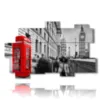 caja con foto cabina roja london - version: 11 pannelli 182x115cm