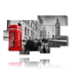 painting with photo london red cabin - version: 10 pannelli 186x115cm