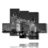 quadro con foto di londra bianco e nero - version: 6 pannelli 135x96cm