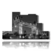 bild mit schwarzweissfotos von london - version: 7 pannelli 171x101cm
