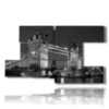 bild mit schwarzweissfotos von london - version: 8 pannelli 173x100cm