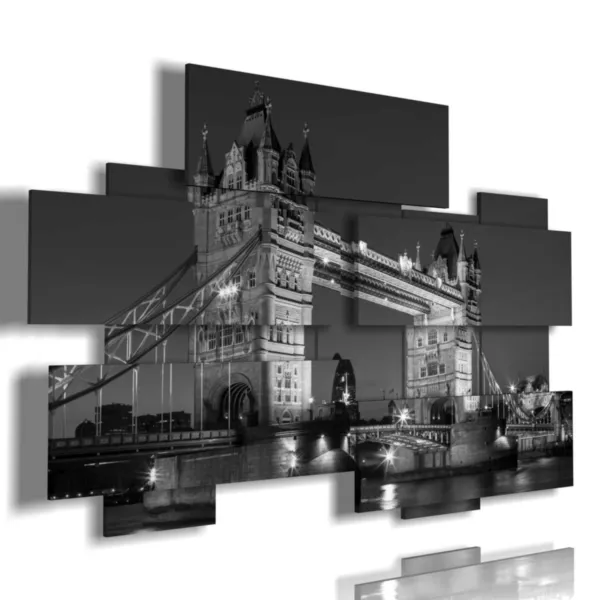 Gemälde London in Schwarzweiß