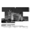 painting with photos of london in black and white - version: 9 pannelli 177x101cm