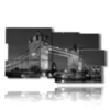 quadro con foto di londra bianco e nero - version: 10 pannelli 183x100cm