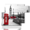 quadro con foto londra centro cabina rossa - version: 6 pannelli 122x96cm