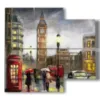 bild von staedten in london - version: 4 pannelli 91x85cm