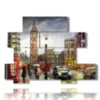 city painting in london - version: 10 pannelli 171x127cm
