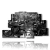 amsterdam city photo black and white painting - version: 9 pannelli 173x103cm
