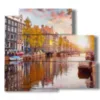 cuadro de fotos de amsterdam para tomar espectaculares - version: 5 pannelli 102x93cm