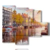 tableau d amsterdam photos spectaculaires a prendre - version: 5 pannelli 104x90cm