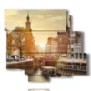 quadro amsterdam citta - version: 6 pannelli 113x99cm