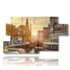 bild amsterdam stadt - version: 7 pannelli 157x90cm