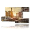 painting amsterdam city - version: 8 pannelli 173x100cm